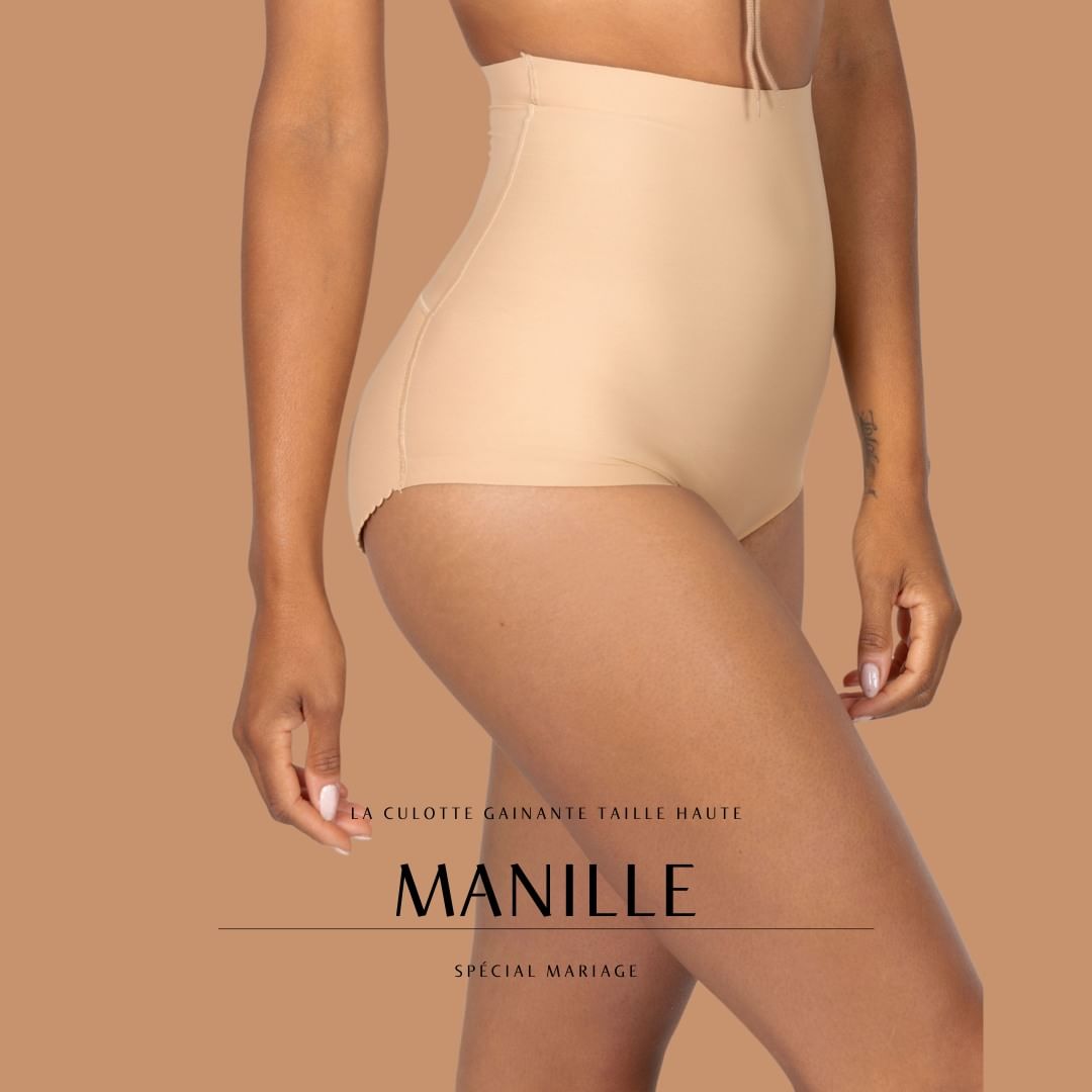 Sculptante et confortable : culotte push-up rembourrée mariage taille haute pour galber et rehausser la silhouette