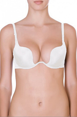 203 secret bra white bra extra push up plunging gilsa paris worn face